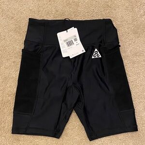 Nike ACG Black Compression Bike Shorts with Side Pockets